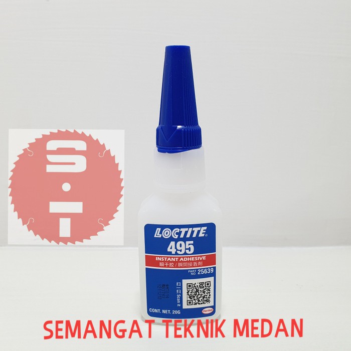 

495 LEM TETES CAIR KARET INSTANT RUBBER ADHESIVE 20ml LOCTITE 495
