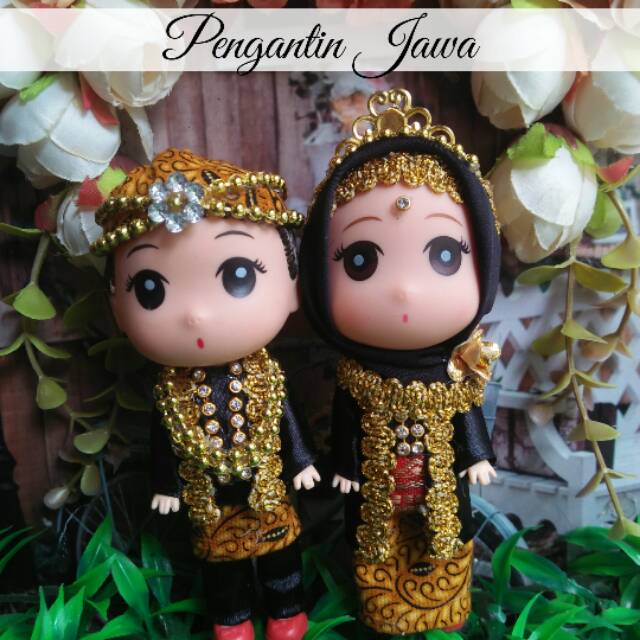 Boneka pengantin adat / tradisional nusantara