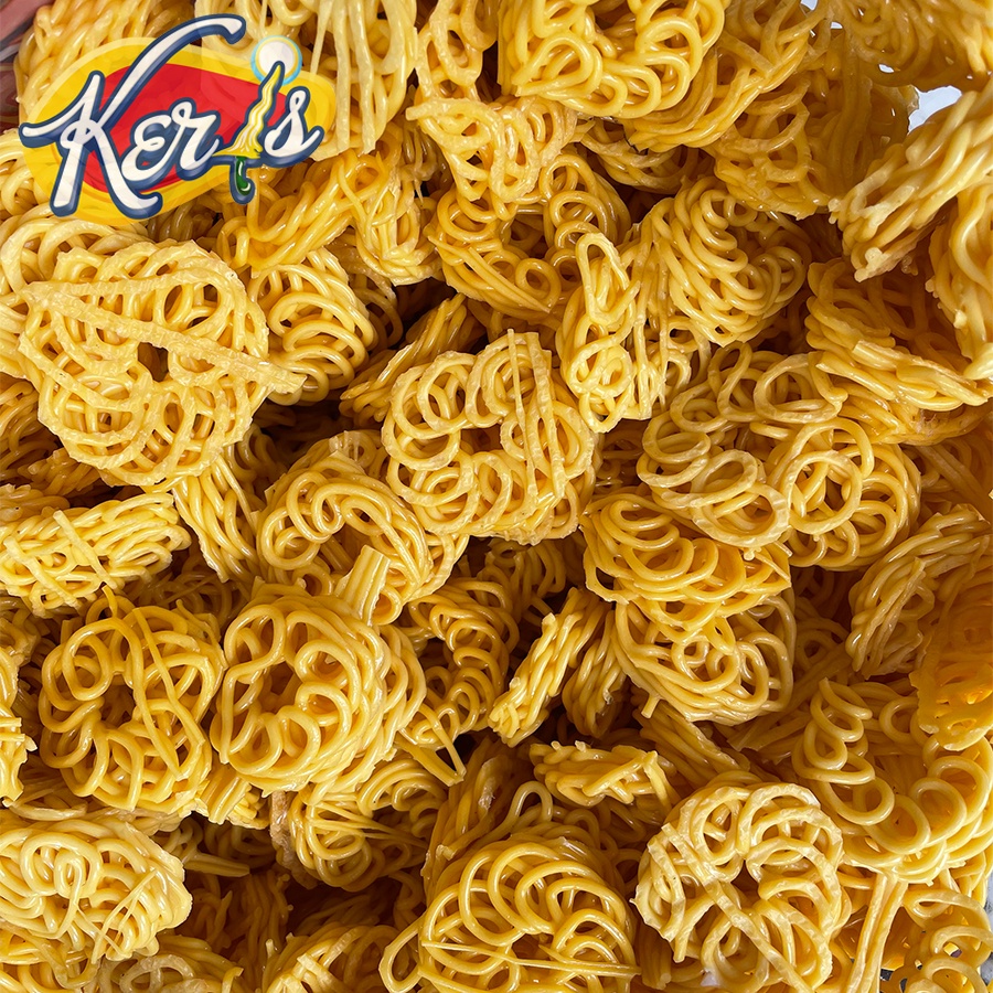 

Kerupuk Mawar Kecil Keris Kuning 250gr / Kerupuk Keriting Kecil Kuning