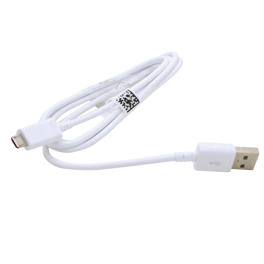 Data Cable Samsung Micro USB 1M Original - White (note2,s4,dll)