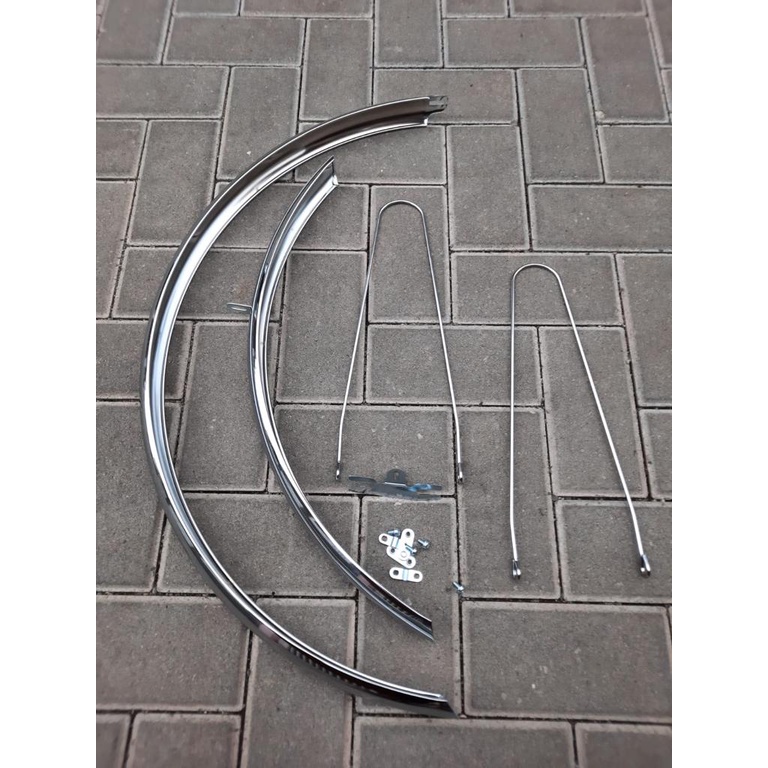 TERMURAH!!! Spakbor Sepeda Touring 26&quot; / Mini Stainless Taiwan Chrome / High Quality / Realpict