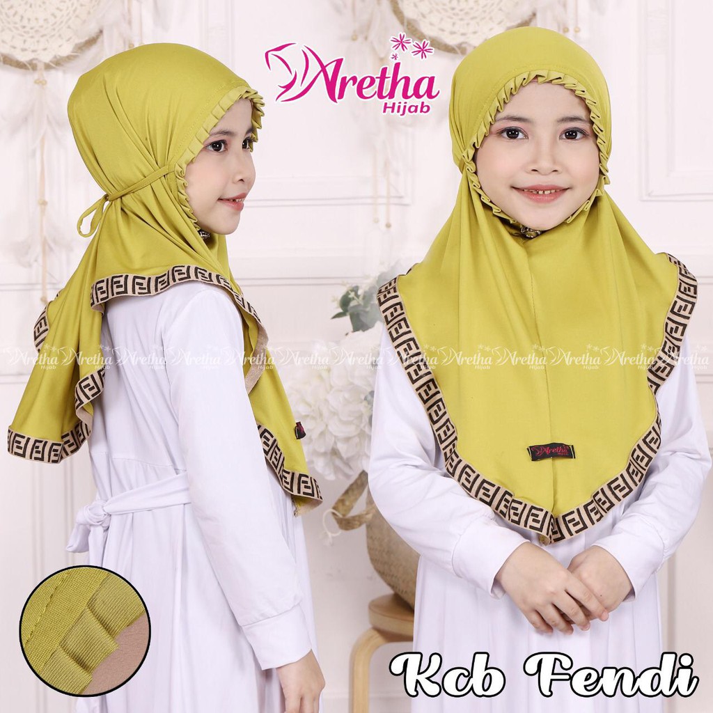 HIJAB ANAK KCB FENDI ORIGINAL ARETHA