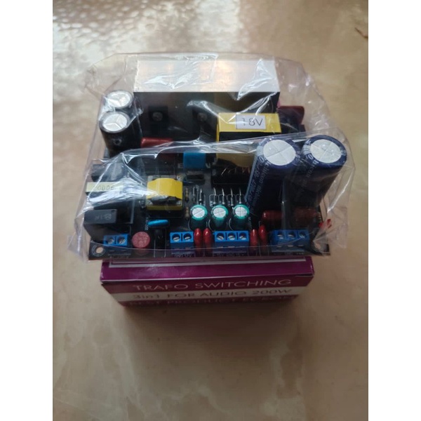 SMPS TRAFO SWITCHING 10A CT 18V 200WATT EXTRA 1.5A CT15&0-12V