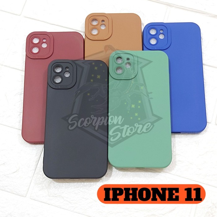 CASE FOR IPHONE 11 6.1 - SOFTCASE MACARON PRO CAMERA FOR IPHONE 11 BIASA - SS