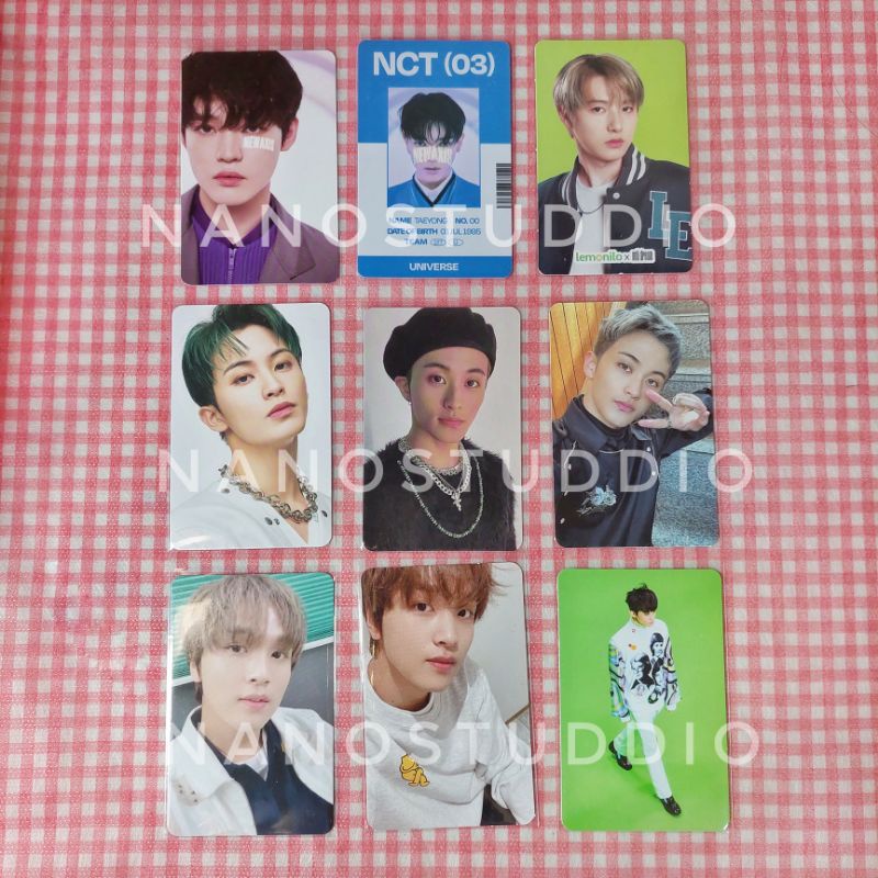 NCT PC photocard chenle taeyong haechan renjun mark universe idc pc lemonilo fortune scratch the lin