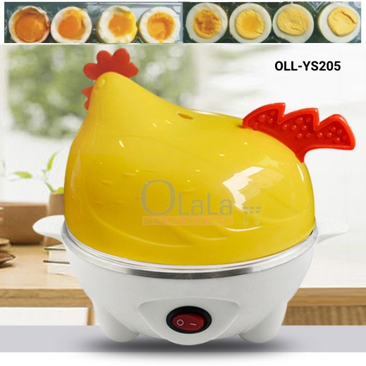 Steamer Telur Electric Egg Cooker Boiler Alat Rebus Telur Elektrik Motif Ayam OLL-YS205