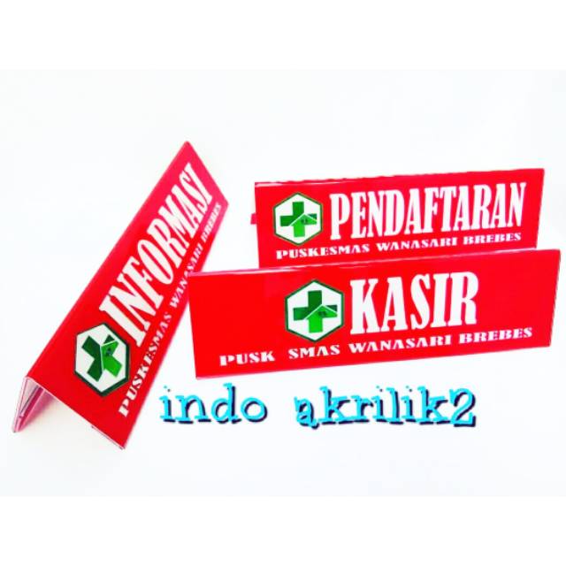

Akrilik name tag full color