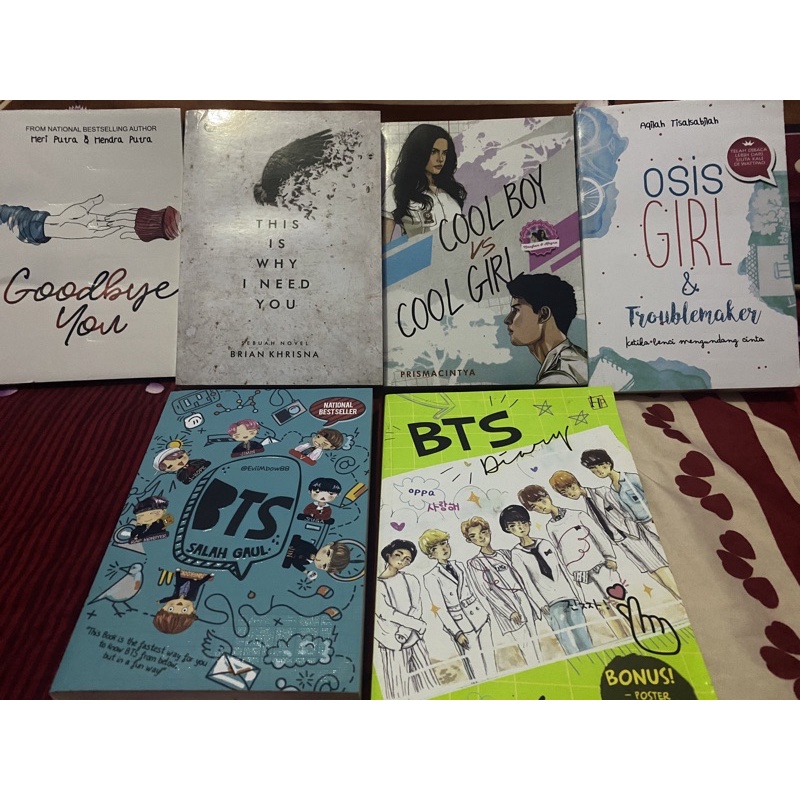 Preloved Novel BTS & Novel Fiksi