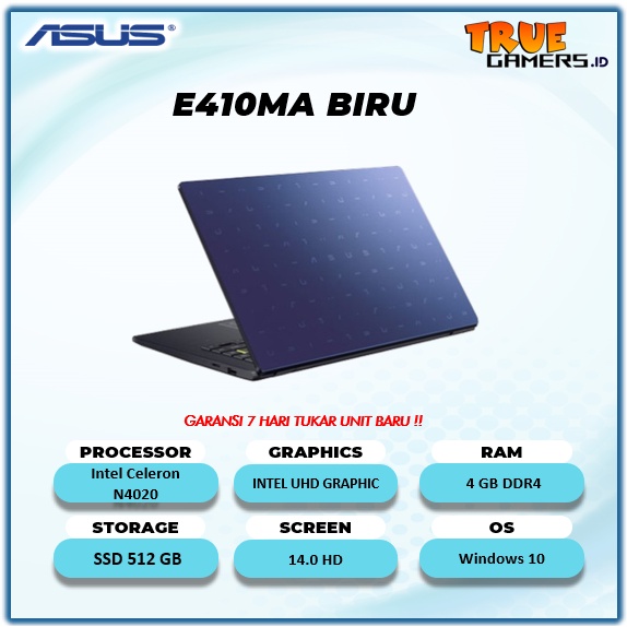 Laptop Asus Vivobook E410MA&L510MA N4020 4GB 128GB-512GB Win10 14.0