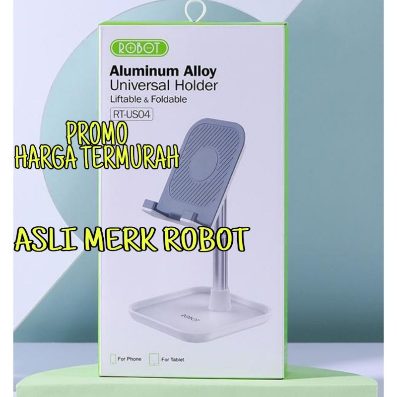 Robot Rt Us04 Stand Hp dan Tablet iPad Adjustable Aluminium Alloy Original Robot Standing