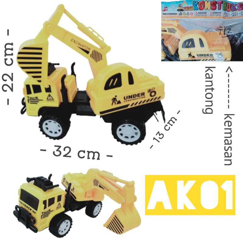 AK 01 - MAINAN MOBIL TRUK GARUK / TRUCK EXCAVATOR AK01