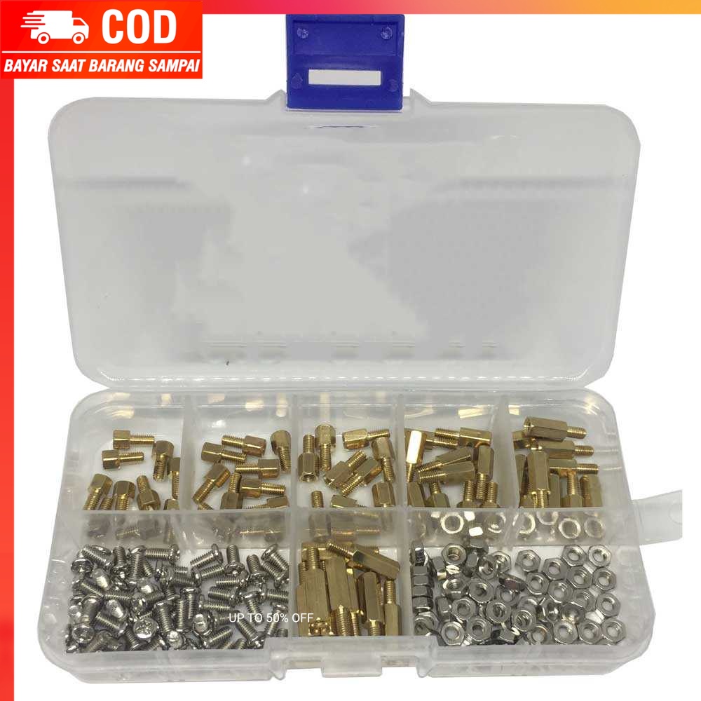 (100% BARANG ORI) XHHD Set Stand-off Spacer Kit M3xL+6 180PCS