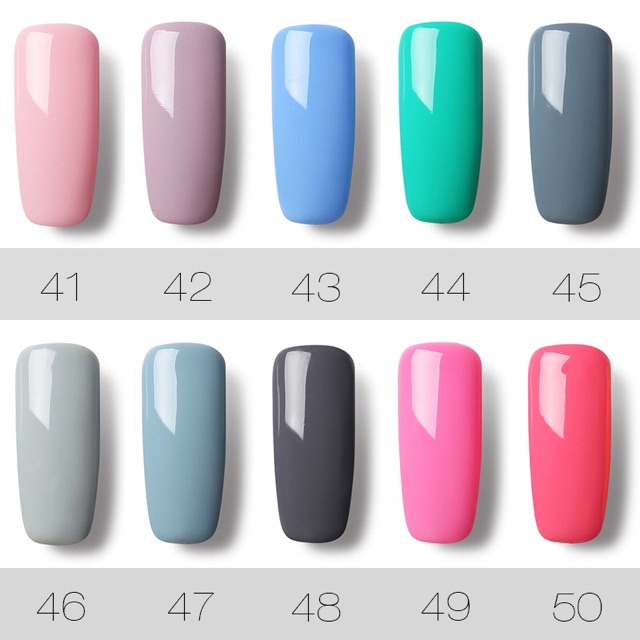 (Pt3) 41-58 ROSALIND soak off gel polish 7ml uv led lamp kutek gel rosalind 7ml