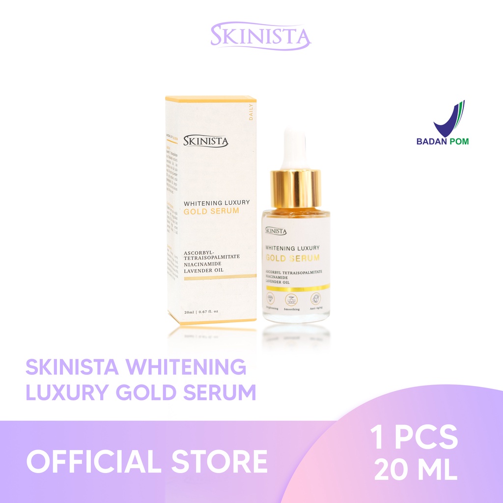 SKINISTA WHITENING LUXURY GOLD SERUM / GOLD SERUM / SERUM MENCERAHKAN
KULIT/ SERUM ANTI AGING/ SERUM MEMUDARKAN JERAWAT / SERUM MURAH / SERUM
EMAS