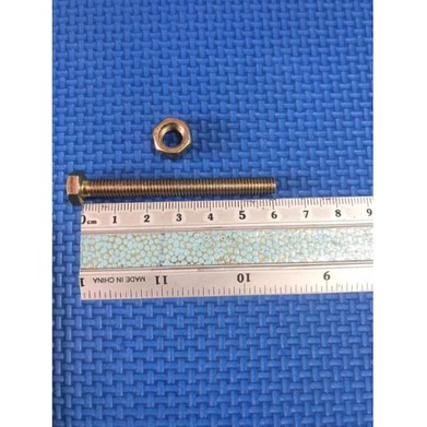 Paket 10 Pcs Baut 10 + Mur + Ring (6mm) x 6 cm