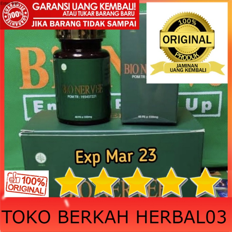 100% ASLI BIO NERVEE ORIGINAL BIO NERVE BPOM ASLI ORIGINAL 100%