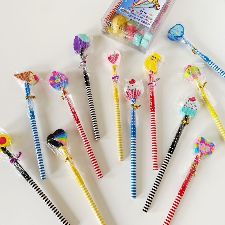 

SJS Pensil Kayu Dengan Penghapus Di Ujung/Pencil+Eraser/Pensil Tulis