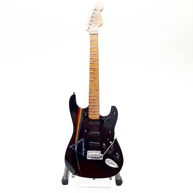 Miniatur gitar Fender Stratocaster Pink Floyd Logo