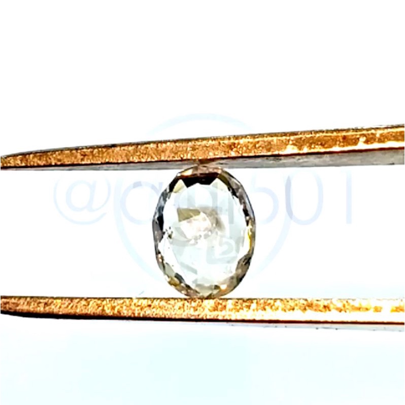 Batu Mulia Safir Putih Asli Alam/Natural Colorless Sapphire Corundum 3