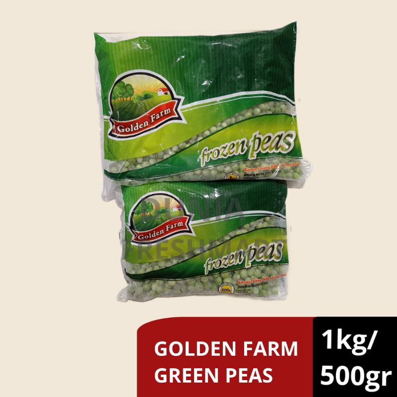 

GOLDEN FARM GREEN PEAS 500GR/1KG KACANG POLONG BEKU KACANG POLONG FROZEN POLONG SEGAR KACANG POLONG HIJAU POLONG-POLONGAN SAYURAN SEGAR