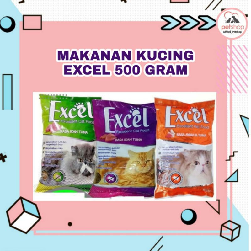 Makanan Kucing Excel 500gr