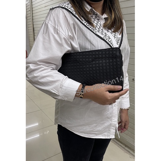 HANDBAG KULIT ASLI MODEL RAJUT/TAS TANGAN PRIA &amp; WANITA TERBARU