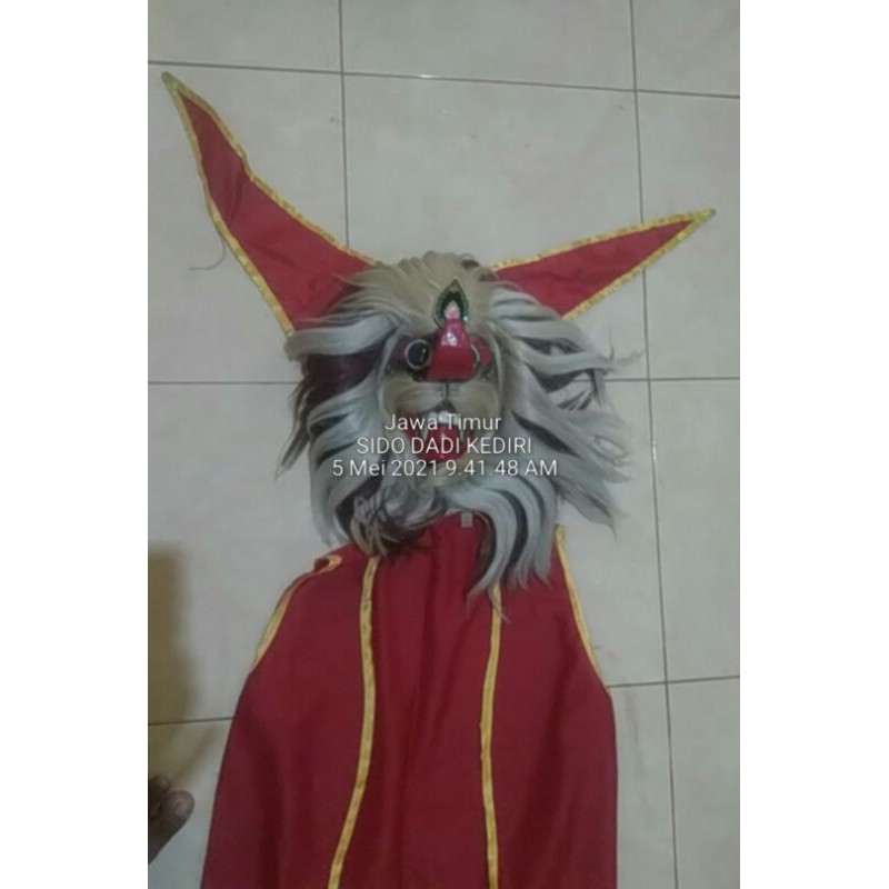 rompi topeng ganong Barongan Kostum ganong lengkap devil baju jaranan baju reog murah