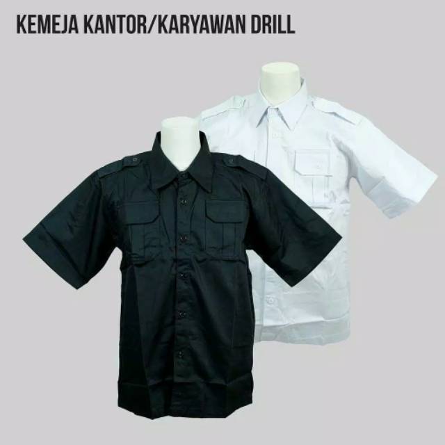 KEMEJA PDH HITAM - KEMEJA PDL - BAJU PDH - BAJU PDL