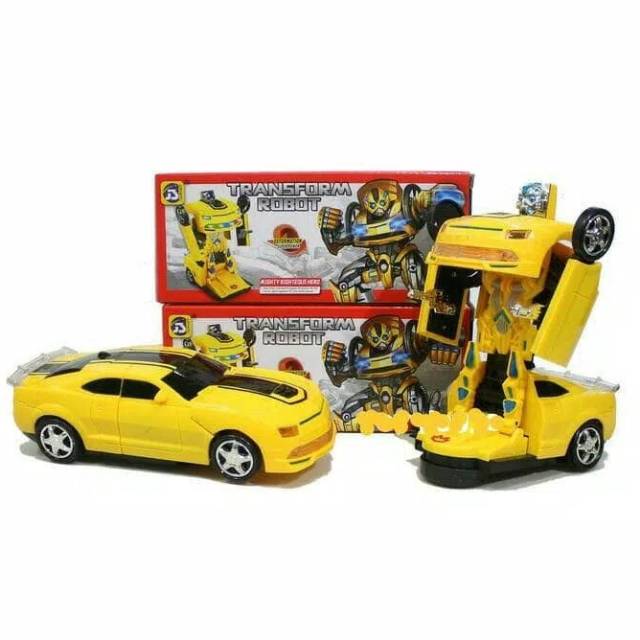 mainan mobil robot Transformers bump &amp; go - anak edukatif - edukasi