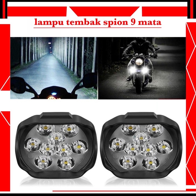 Lampu tembak sorot led cwl cree 15 mata 1000LM motor mobil UTV ATV skuter Motor RX king Beat KLX CRF