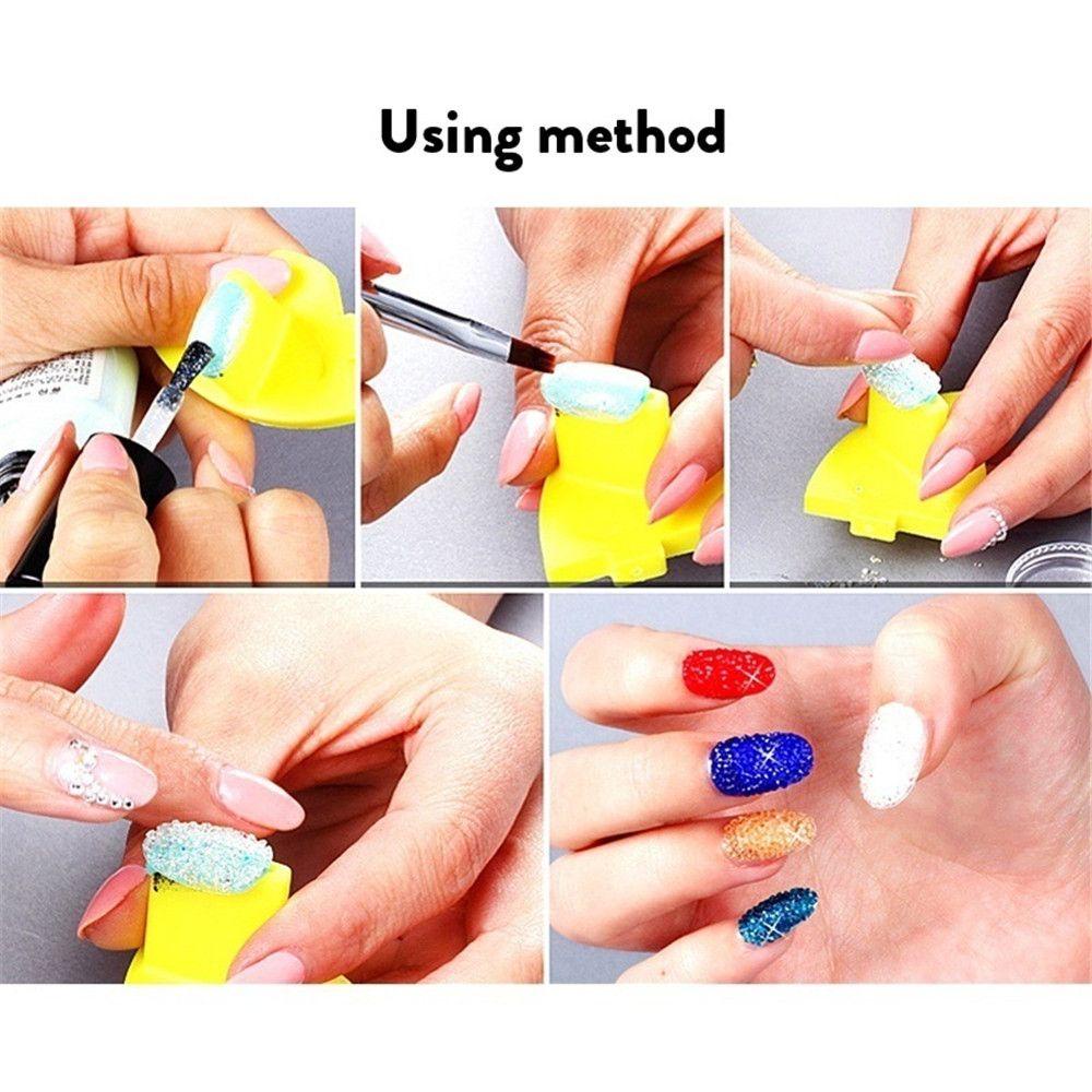 Top 1440pcs /bag 1.1mm Kuku Mikro Berlian Imitasi Fashion DIY Dekorasi Kuku Perhiasan Manicure Decor