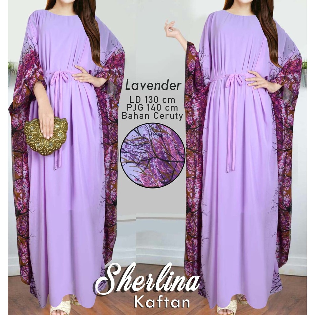 Sherlina Kaftan Ceruty Tali Lepas