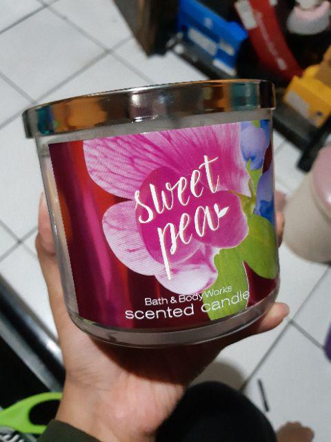 Bath And Body Works 3 Candle Wick - Sweet Pea