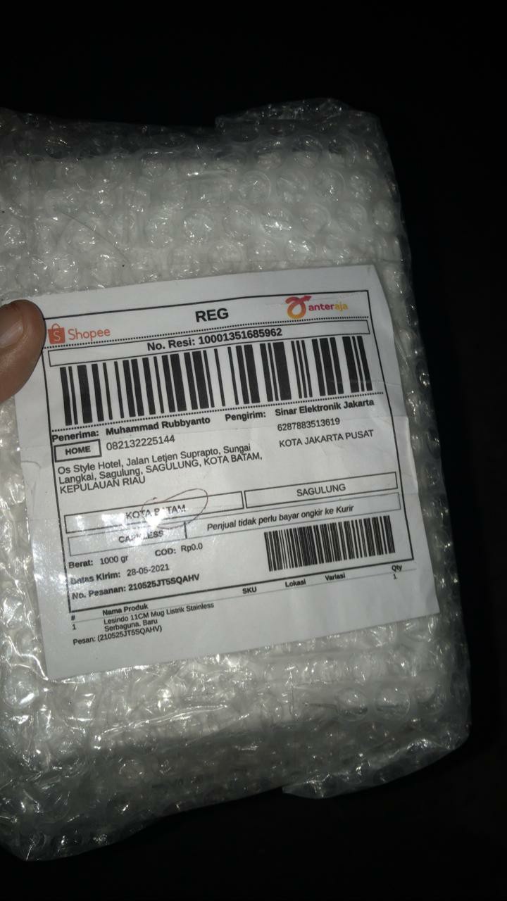 Lesindo 11cm Mug Listrik Stainless Serbaguna. Baru