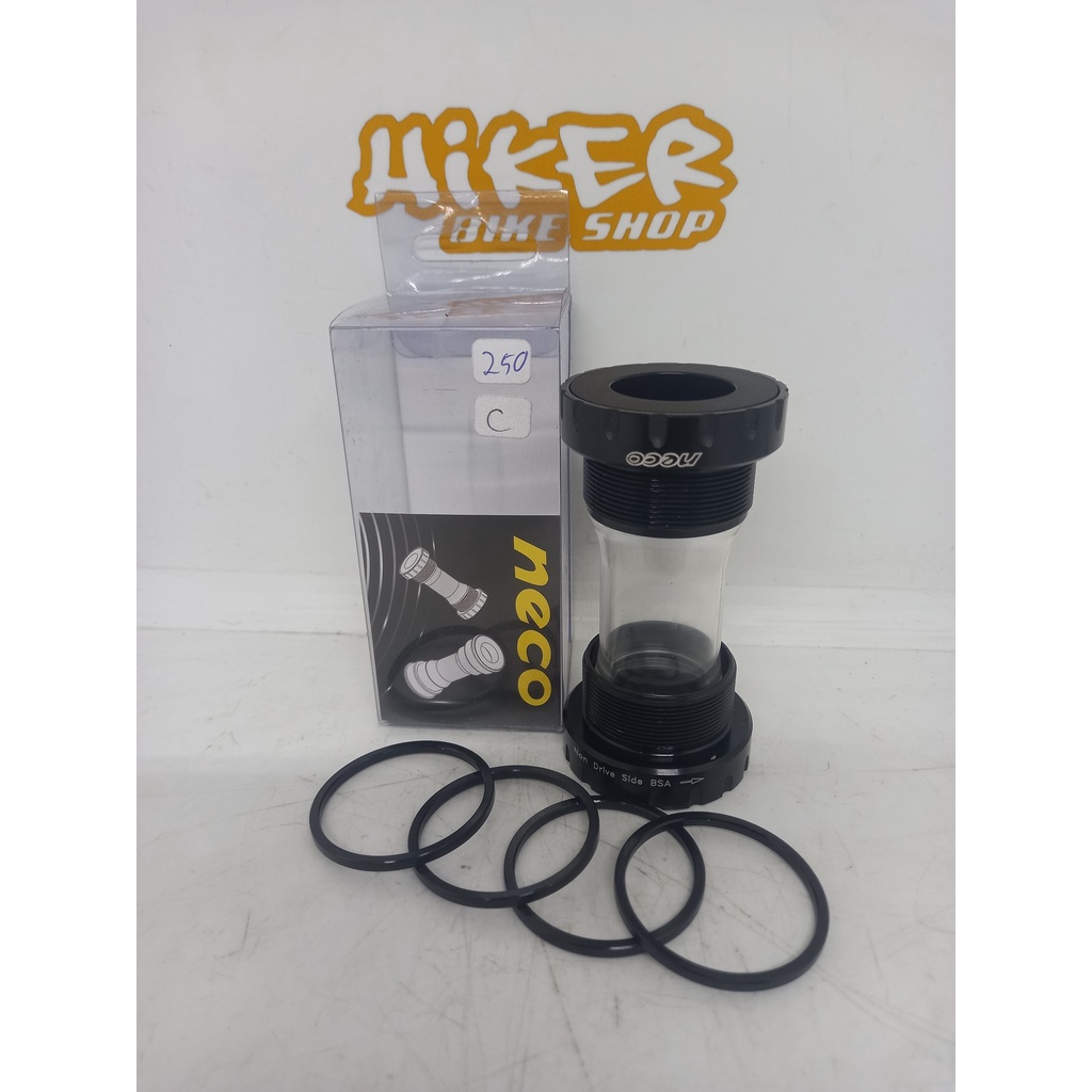 BB mtb Bottom Bracket Neco BB401 Untuk MTB Black