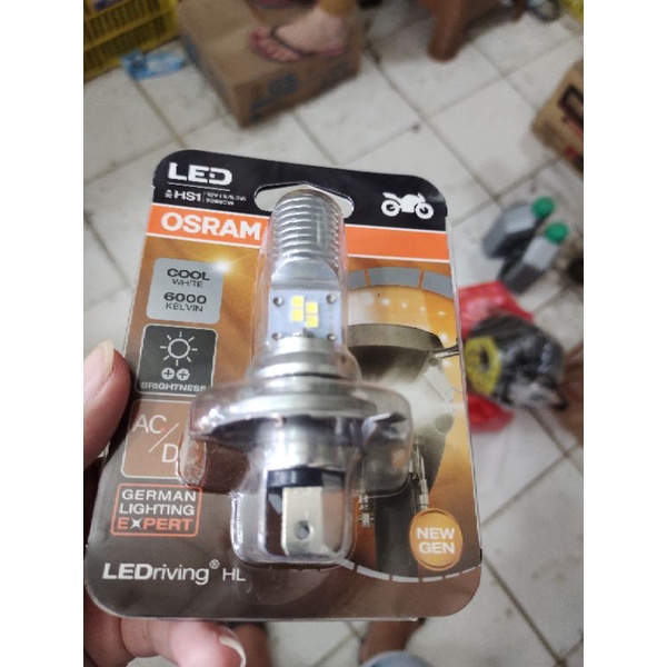 BOHLAM LAMPU DEPAN OSRAM LED HS1 H4 VIXION
