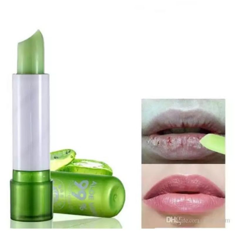 Lipbalm Aloe Vera 99% Soothing Gel Mouisturizing / Lipstik Tahan Air ORIGINAL/LIP BALM/ALOEVERA