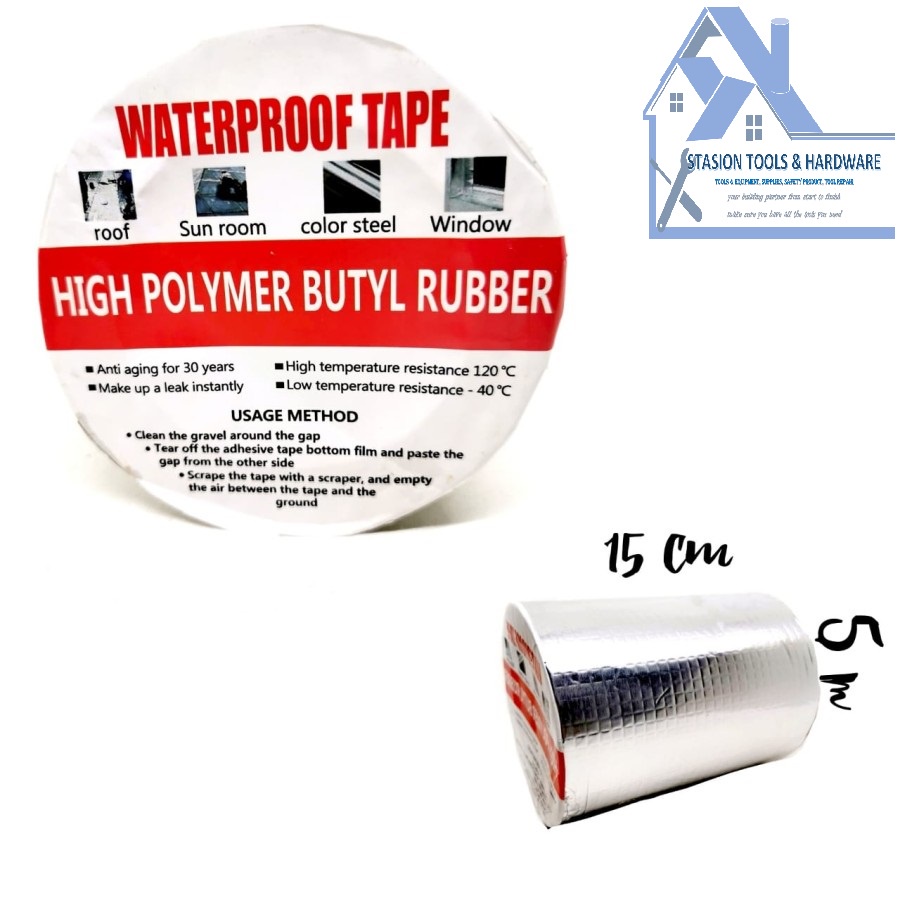 Lakban Seng Alumunium Foil Waterproof Tape Asbes 15X5 M