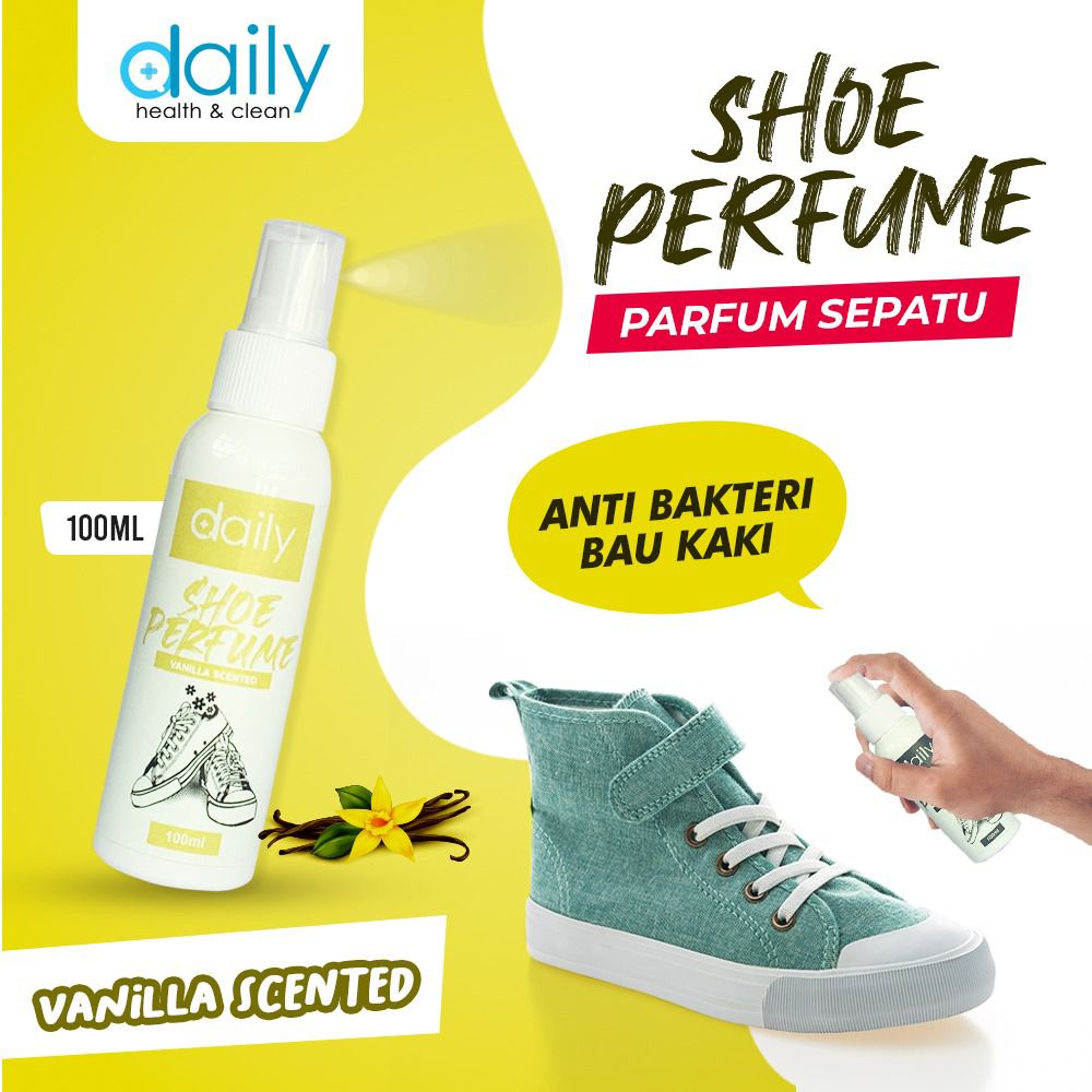 PARFUM PENGHARUM SEPATU ANTI BAKTERI DAN BAU DAILY SHOE PERFUME 100ML