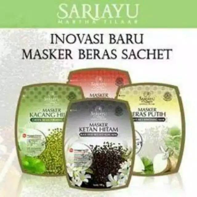 Sariayu Masker eras Putih Sachet 10gr Original 100%