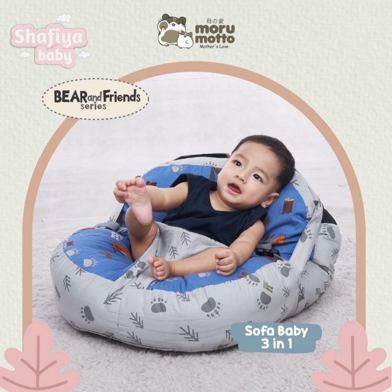 Moru Motto Baby Sofa 3 in 1 Jumbo Dialogue Premium Sofa Bayi MoruMotto