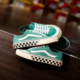 green custom vans