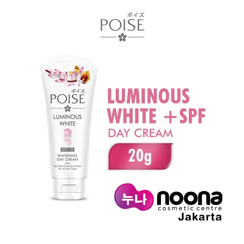 POISE LUMINOUS WHITE WHITENING DAY CREAM 20GR