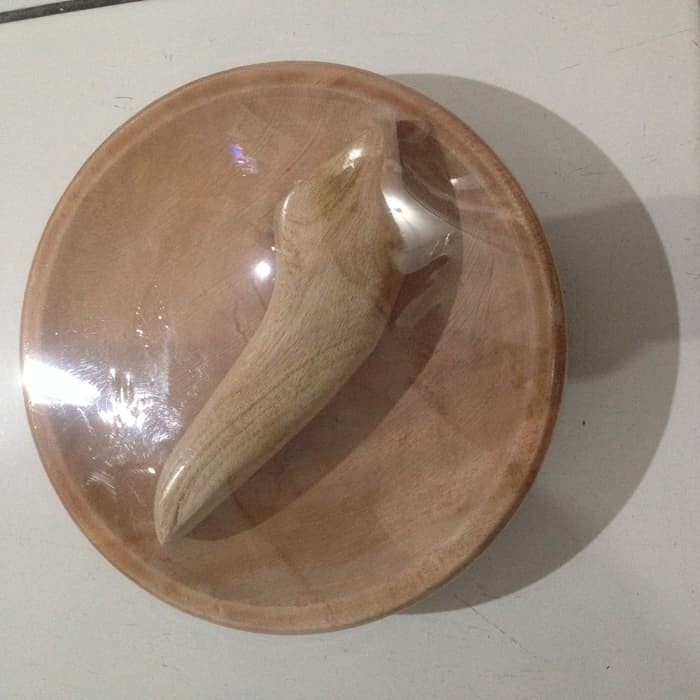 Cobek Kayu Ulekan Kayu Kecil