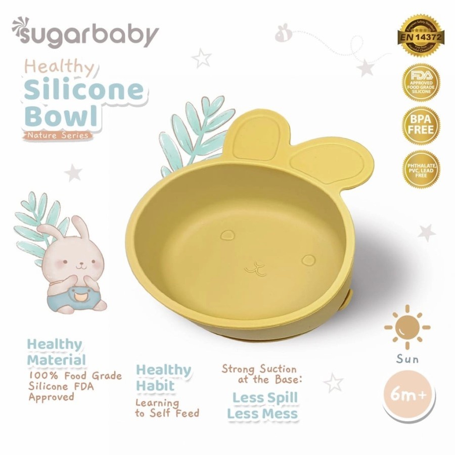 Sugar Baby Healthy Silicone Bowl Nature Series - Mangkok Makan Bayi (MBS)