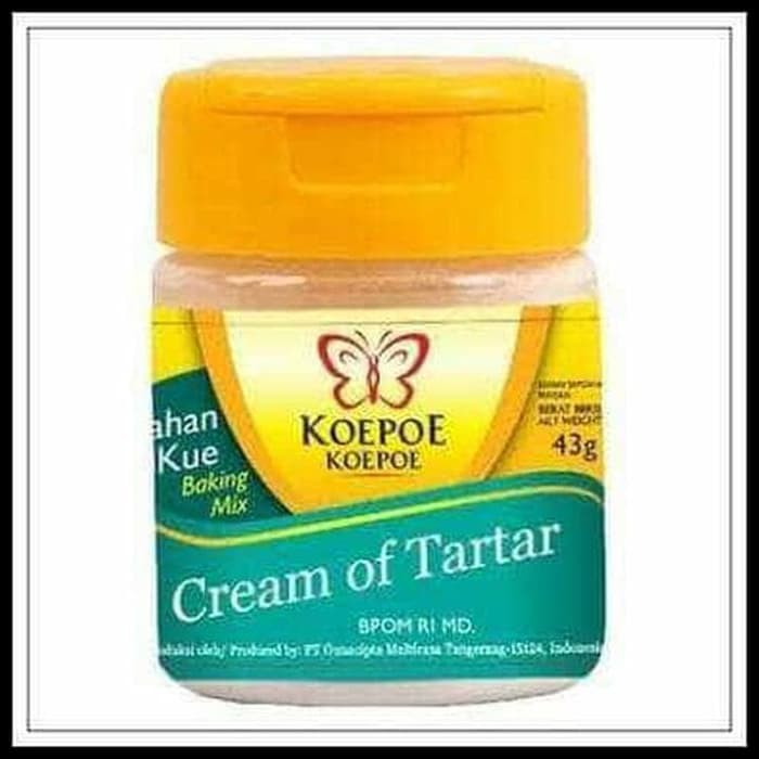 

CREAM OF TARTAR KOEPOE KOEPOE 43 Gr / BUBUK PELAPIS KUE TAR2 / TAR TAR