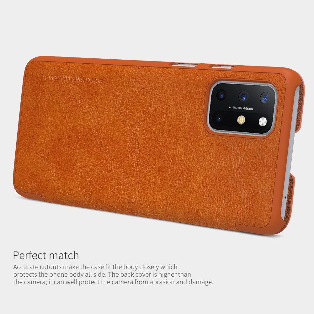 Flip Cover Oneplus 8T Nillkin Qin Leather Flip Hard Case