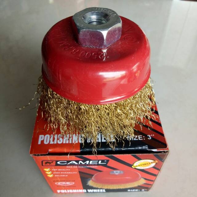 Mangkok sikat kawat kuningan sikat besi mangkok kawat mesin gerinda halus