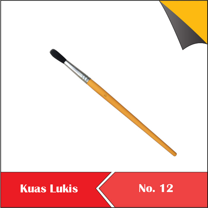 

Kuas Lukis Cat Air no 12 murah per pcs