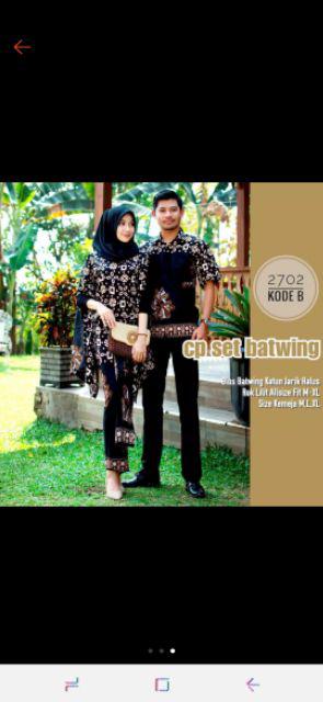 Zola_batik Batik Couple Kebaya Set Batwing 2702